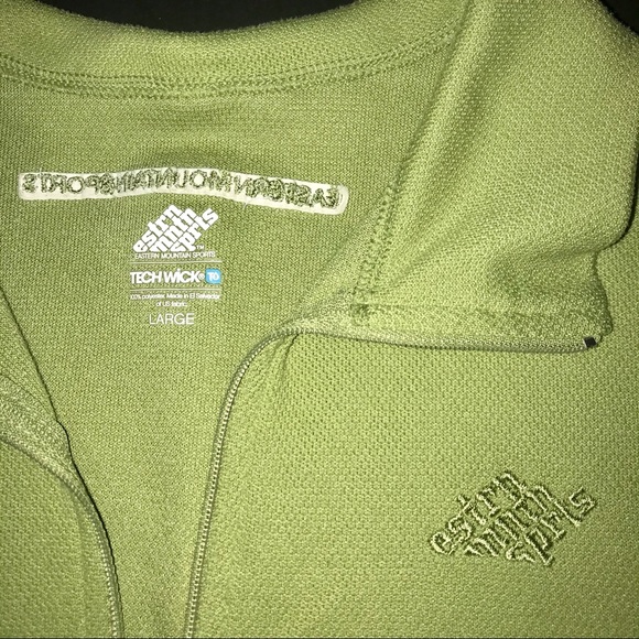 Bright green half zip Eastern Mountain Sports - Picture 2 of 7